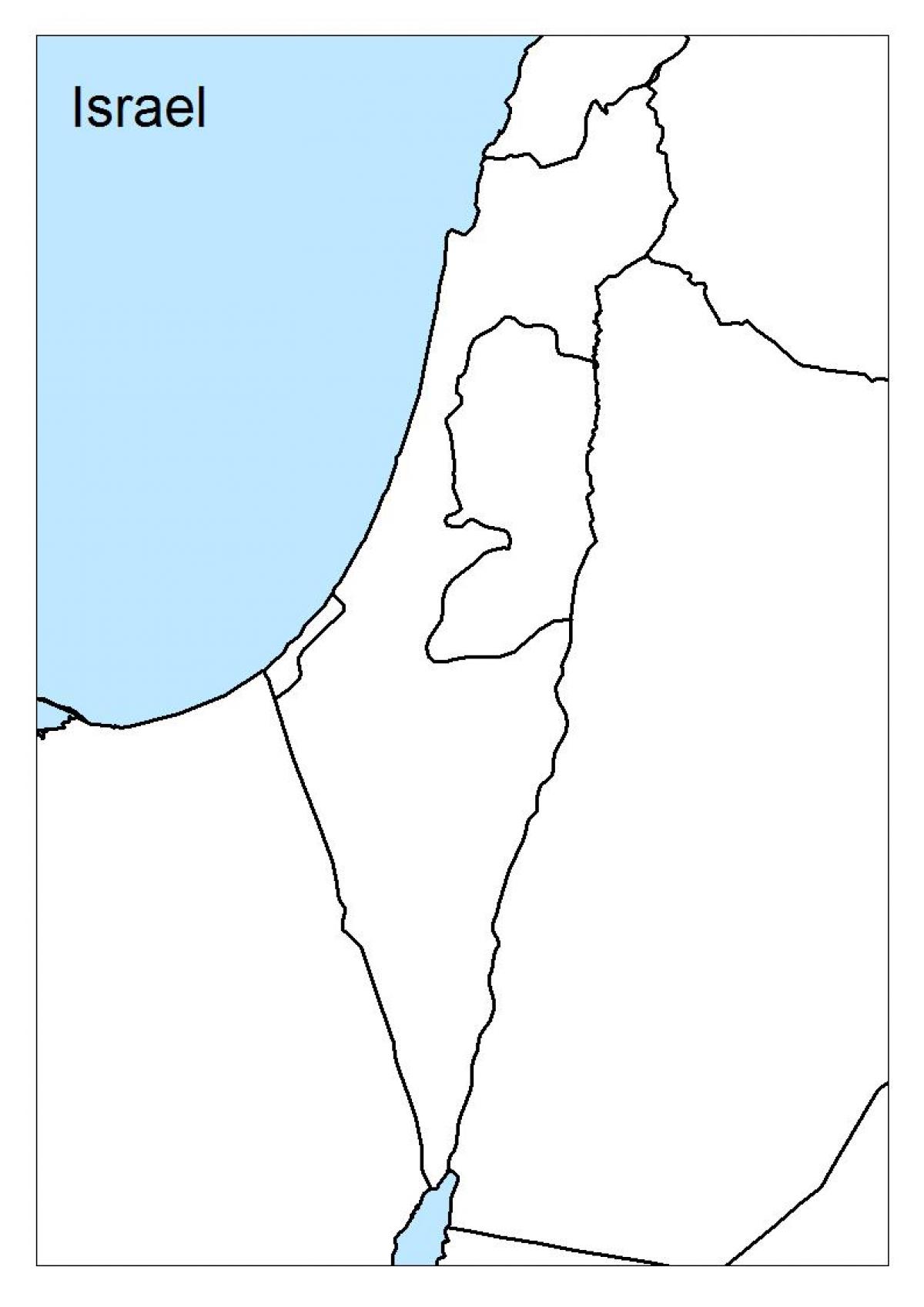 карта Израела празно