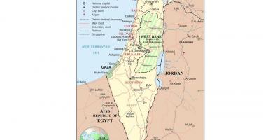 Мапа аеродрома Израела