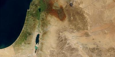 Карта Израела сателитска 
